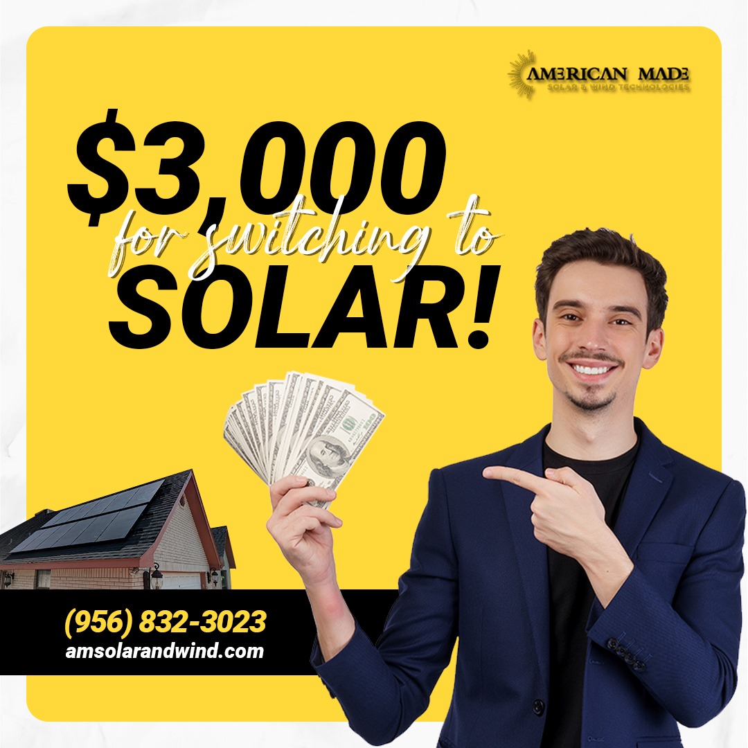 $3000 for switching to solar offer