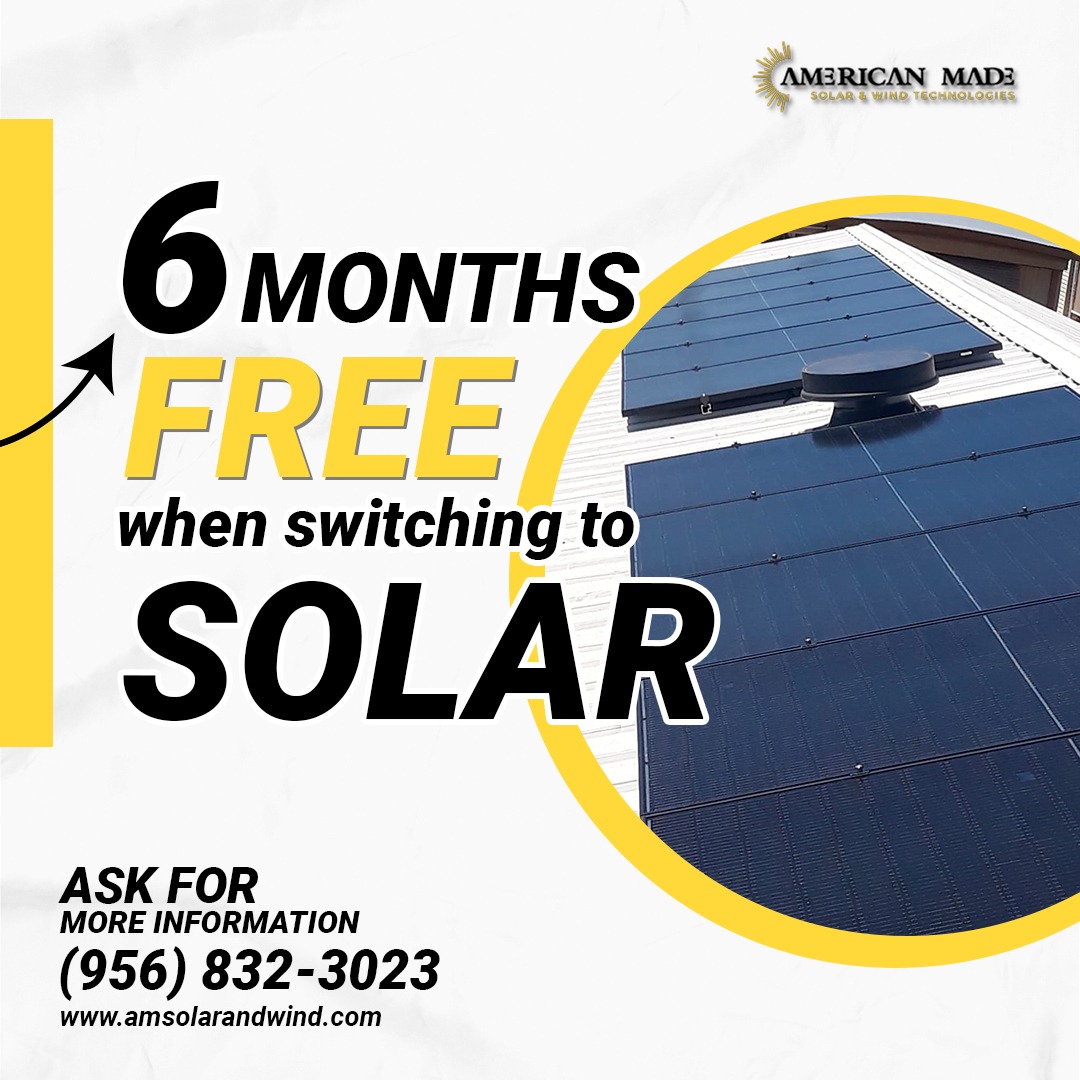 6 months free when switching to solar offer