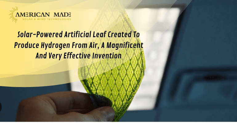 Solar-Powered Artificial Leaf