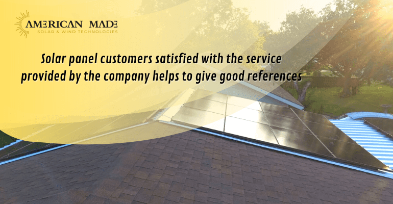 Solar panel customers